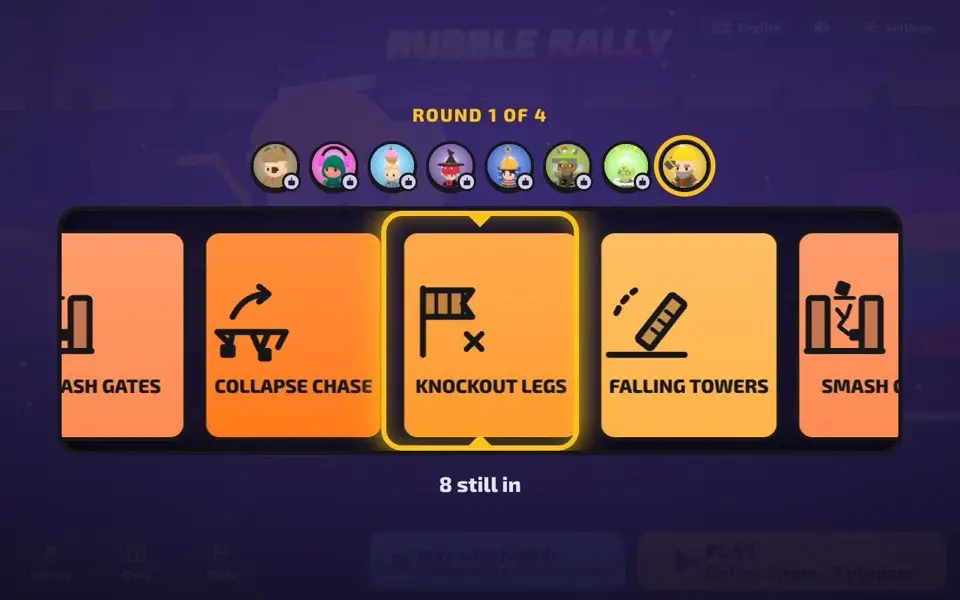 The Show roulette spinning to pick the next round